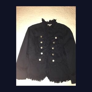 Military style jacket.  Super cute navy!